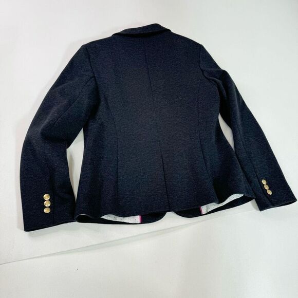 Talbots Aberdeen Jacket Womens 4 Gray Solid Notch Lapel Blazer Formal preppy - Picture 7 of 8